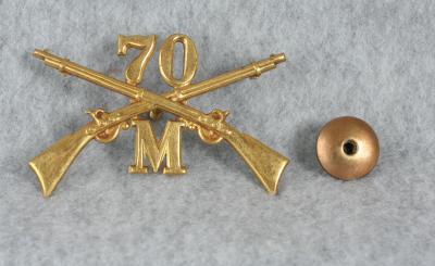 Indian Wars Cap Insignia 70th Infantry M
