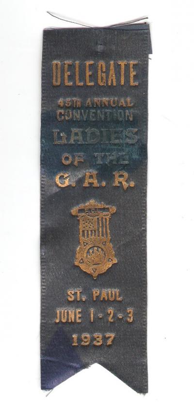 Ladies GAR Delegate Badge St. Paul 1937
