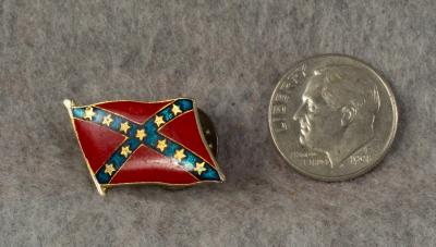 Civil War Confederate Battle Flag Pin