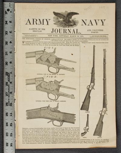 Army Navy Journal March 19, 1870 Remington