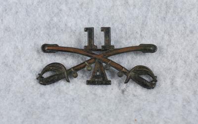 US Enlisted 11th Cavalry Collar Insignia