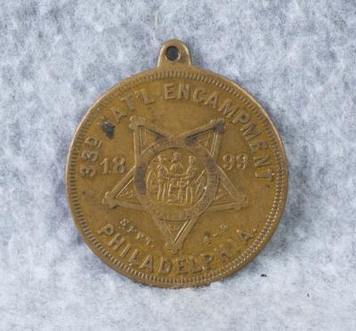 GAR 33rd Encampment Philadelphia 1899 Medal