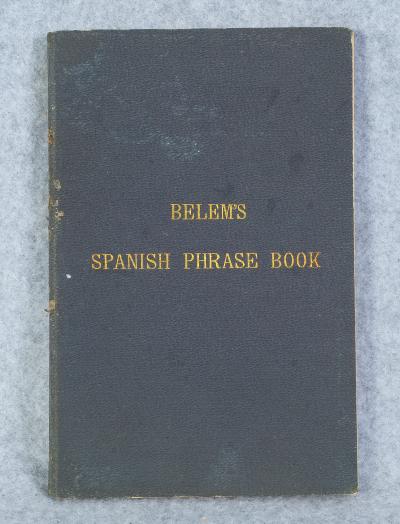 Span Am War era Belem's Spanish Phrase Book 1898