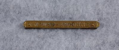 WWI Meuse Argonne Bar Victory Medal Device