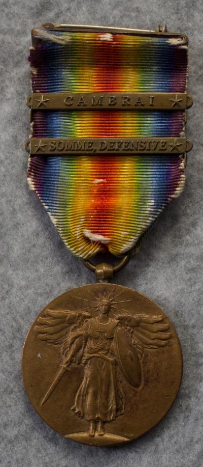 WWI US Victory Medal Cambrai Somme