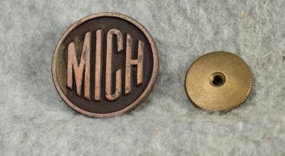 WWI Michigan National Guard Collar Disk