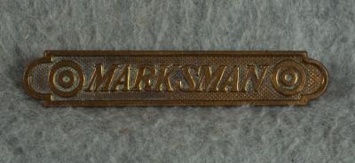 WWI US Army USMC Marksman Badge in Bronze