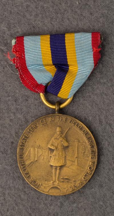 WWI New York Faithful Field Service Medal Numbered