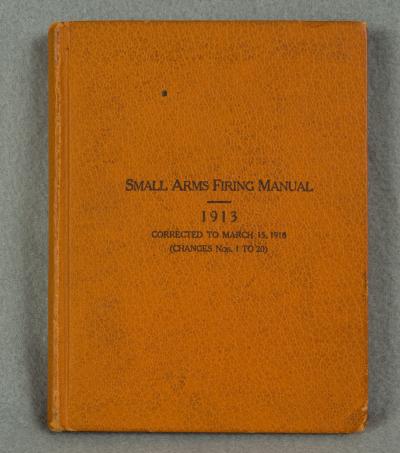 WWI Small Arms Firing Manual 1913