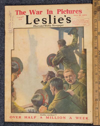 WWI War in Pictures Leslie's Magazine June 8 1918