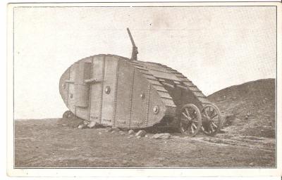 WWI Picture Postcard Allied Tank