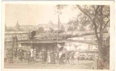 WWI Picture Postcard Captured German Railgun