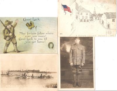 WWI 4 Picture Postcards AEF