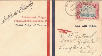 Harold Bromley Pilot Autograph