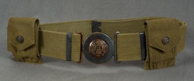 WWI M1910 Officers Garrison Belt Cartridge Pouches