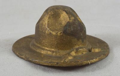 WWI Doughboy Campaign Hat Paper Weight