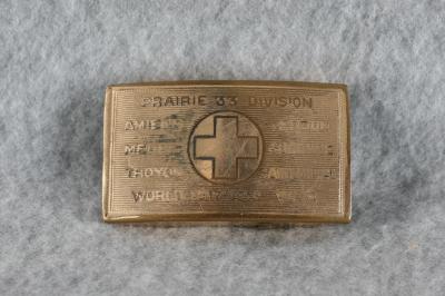 WWI 33rd Infantry Division Belt Buckle
