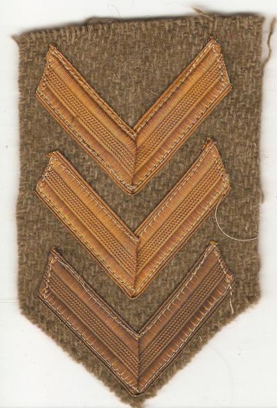 WWI Wound Overseas Chevron Three