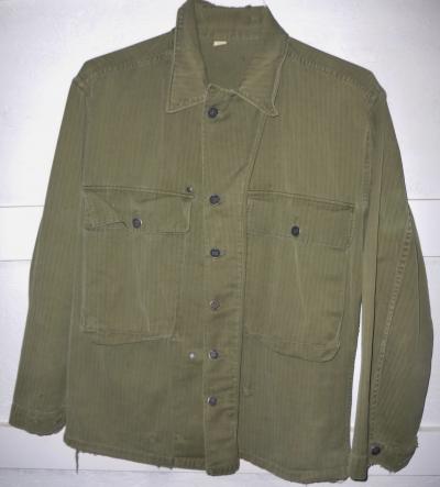 SOLD Archive Area-- WWII HBT Field Shirt 2nd Pattern 36R