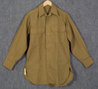 WWII US Army OD Wool Field Shirt 14x32