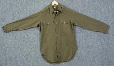 WWII Army Tailored Officer Wool Greens Dress Shirt