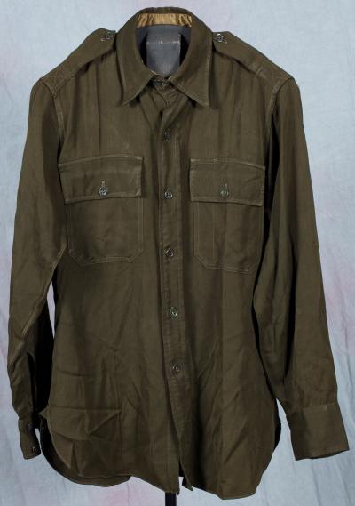 SOLD Archive Area-- WWII Air Corps Dark Brown Officers Shirt