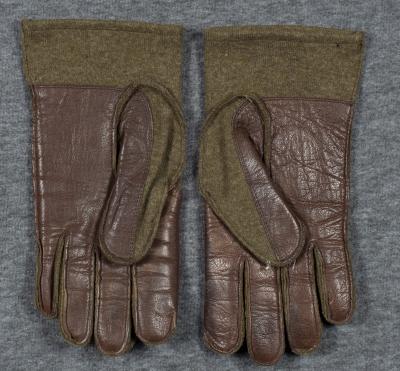 WWII Leather & Wool Gloves Mittens 