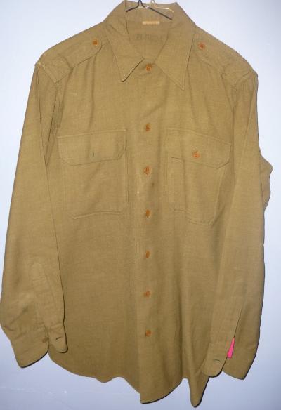 SOLD Archive Area-- WWII US Army Officers Wool Field Shirt