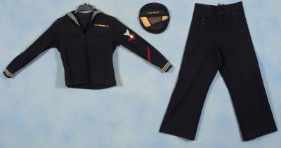 WWII USN Navy Jumper Hat & Trousers