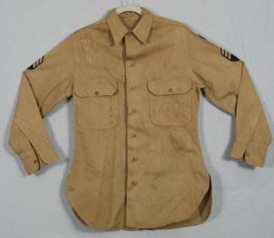 WWII US Army Khaki Uniform Shirt