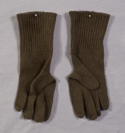 WWII Wool Gloves Inserts Mittens 