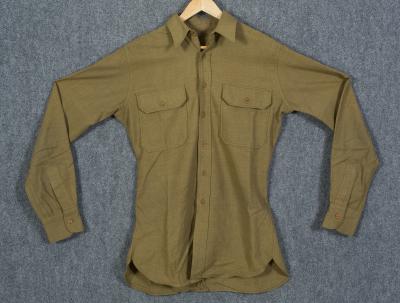 WWII US Army OD Wool Field Shirt 15x35