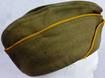 WWII OD Wool Cavalry Garrison Cap