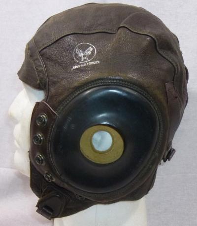WWII AAF A-11 Leather Flying Helmet