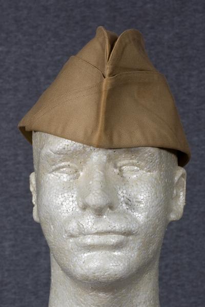 WWII Khaki Garrison Cap