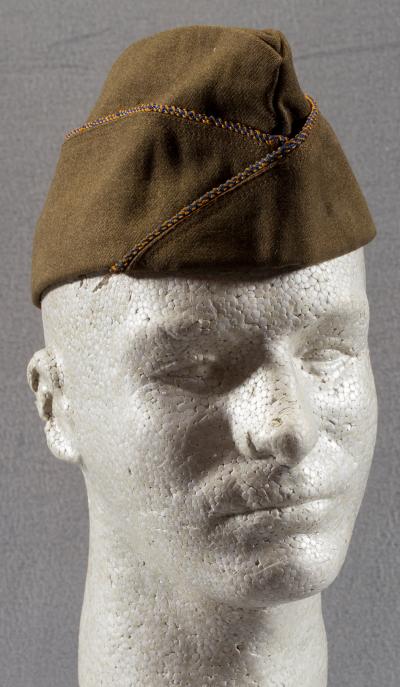 WWII OD Wool AAF Garrison Cap 