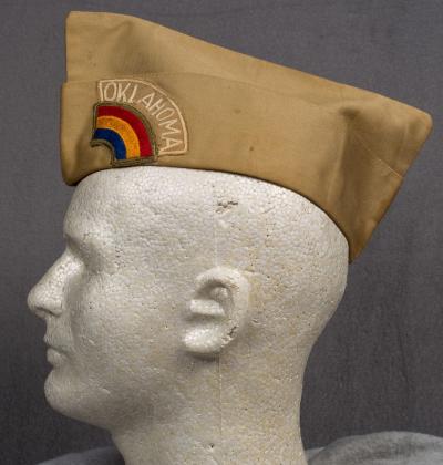 WWII Khaki Garrison Cap 42nd Division