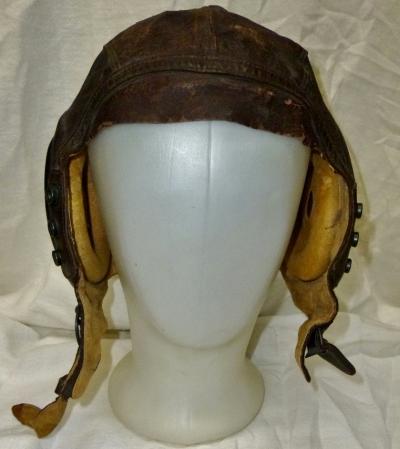 WWII USAAF Leather A-11 Flight Helmet