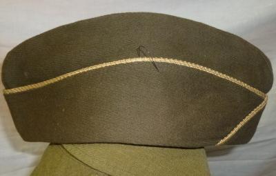 WWII OD Quartermaster Garrison Cap