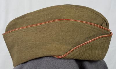 WWII OD Wool Engineer Garrison Cap