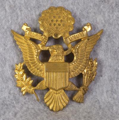 WWII Army Officer Visor Cap Eagle