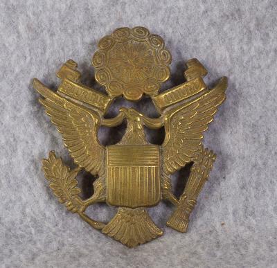 WWII Army Officer Visor Cap Eagle Gemsco