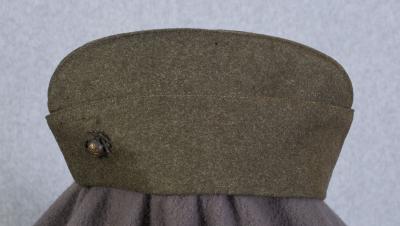 WWII USMC Marine Corps Garrison Cap Named