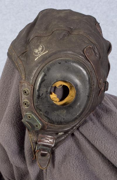 WWII AAF A-11 Leather Flying Helmet Medium