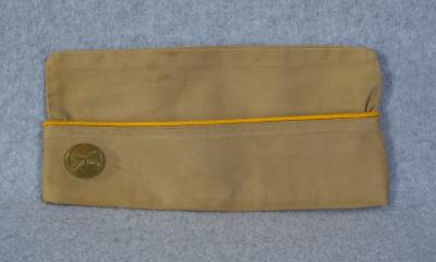 Khaki Cavalry Enlisted Garrison Cap & Collar Disc