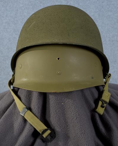 WWII US M1 Helmet Front Seam w/Liner Minty