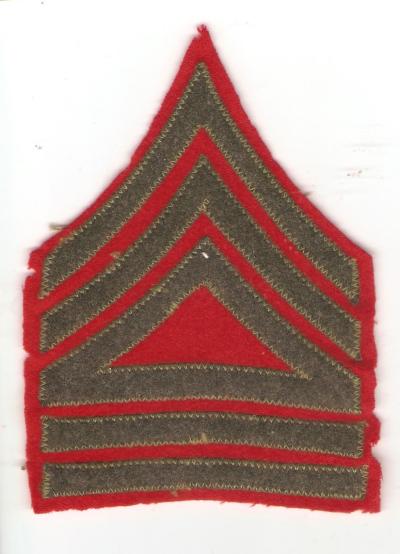 WWII USMC Technical Sergeant Patch