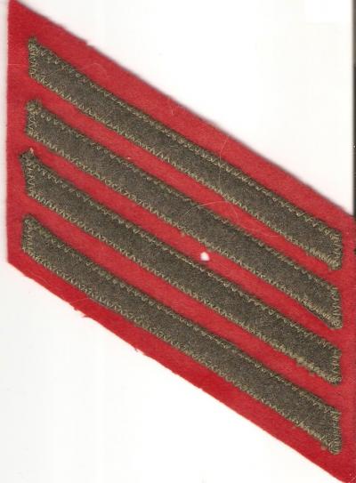 WWII USMC Marine Servive Stripe Patch