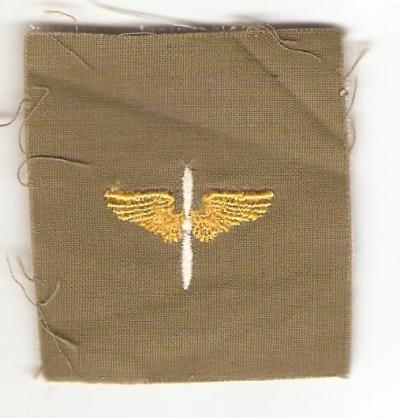 WWII AAF Officer Insignia Collar Patch