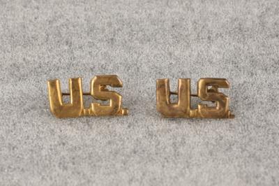WWII Army Officer US Collar Insignia Set